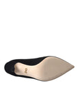 Dolce & Gabbana Black White Embroidery Slip On Boots Shoes