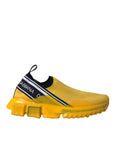 Dolce & Gabbana Yellow Sorrento Slip On Sneakers Women Shoes