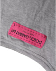 Dolce & Gabbana Gray Cotton L'Amore E'Bellezza Top T-shirt