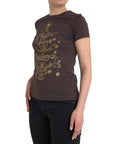 Dolce & Gabbana Brown Crewneck 2017 Motive Print T-shirt