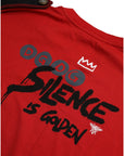 Dolce & Gabbana Red Cotton Graphic Print Crew Neck T-shirt