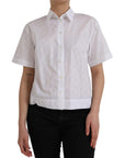 Dolce & Gabbana White Collared Short Sleeve Polo Shirt Top