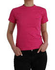 Balenciaga Pink Cotton Crew Neck Short Sleeves Tee Top T-shirt