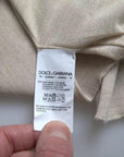 Dolce & Gabbana Pullover Beige Cashmere Turtleneck Sweater