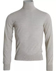 Dolce & Gabbana Pullover Beige Cashmere Turtleneck Sweater