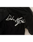 Dolce & Gabbana Black Logo Crewneck Long Sleeve Pullover Sweater