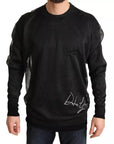 Dolce & Gabbana Black Logo Crewneck Long Sleeve Pullover Sweater