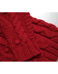 Dolce & Gabbana Red Wool Knit Button Down Cardigan Sweater