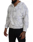 Dolce & Gabbana White Camouflage Hooded Sweatshirt Sweater