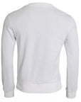 Dolce & Gabbana White Cotton Logo Pullover Sweatshirt Sweater