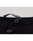 Dolce & Gabbana Black Button Down Slim Cardigan Wool Sweater