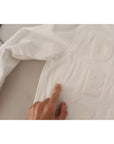 Dolce & Gabbana White Logo Embossed Cotton Sweatshirt Sweater