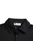 Dolce & Gabbana Black Logo Cotton Collared Polo Top T-shirt
