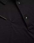 Dolce & Gabbana Black Logo Cotton Collared Polo Top T-shirt