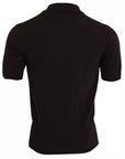 Dolce & Gabbana Brown Logo Collared Short Sleeve Men T-shirt