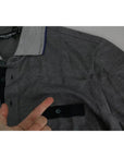 Dolce & Gabbana Gray Collared Silk Polo Top Shirt T-shirt