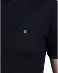 Dolce & Gabbana Navy Blue Collared Short Sleeve Polo T-shirt