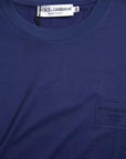 Dolce & Gabbana Royal Blue Round Neck Short Sleeve T-shirt