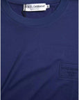 Dolce & Gabbana Royal Blue Round Neck Short Sleeve T-shirt