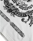 Dolce & Gabbana White Lion Crown Logo Cotton Crewneck T-shirt