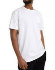 Dolce & Gabbana White Logo Embossed Cotton Crewneck T-shirt