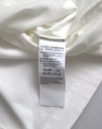 Dolce & Gabbana White Logo Floral Cotton Crew Neck T-shirt