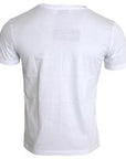 Dolce & Gabbana White Logo Print Cotton Crew Neck Mens Top T-shirt