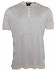 Dolce & Gabbana White Short Button Closure Silk Top T-shirt