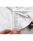 Dolce & Gabbana White Slogan Print Lacing Detailed T-shirt