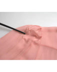 Dolce & Gabbana Pink Long Sleeves Ascot Collar Top Blouse