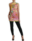 Dolce & Gabbana Multicolor Floral Silk Sleeveless Tank Top