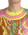 Dolce & Gabbana Multicolor Floral Silk Sleeveless Tank Top