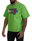 Dolce & Gabbana Green Cotton DG CHANNEL Top T-shirt