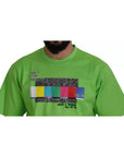 Dolce & Gabbana Green Cotton DG CHANNEL Top T-shirt