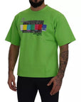 Dolce & Gabbana Green Cotton DG CHANNEL Top T-shirt