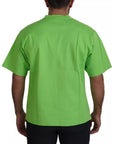 Dolce & Gabbana Green Cotton DG CHANNEL Top T-shirt