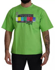Dolce & Gabbana Green Cotton DG CHANNEL Top T-shirt