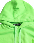 Dolce & Gabbana Neon Green Logo Pullover Hooded Sweatshirt Sweater