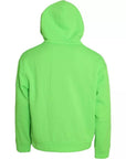 Dolce & Gabbana Neon Green Logo Pullover Hooded Sweatshirt Sweater