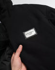 Dolce & Gabbana Black Cotton Hooded Logo Bomber Men Jacket