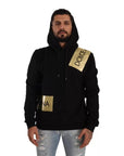 Dolce & Gabbana Black Gold Hooded Cotton Mens Pullover Sweater