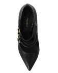Dolce & Gabbana Black Leather Ankle Strap Heels Pumps Shoes