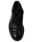 Dolce & Gabbana Black Leather Derby Formal Dress Shoes