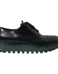 Dolce & Gabbana Black Leather Derby Formal Dress Shoes