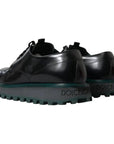 Dolce & Gabbana Black Leather Derby Formal Dress Shoes