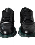 Dolce & Gabbana Black Leather Derby Formal Dress Shoes