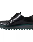 Dolce & Gabbana Black Leather Derby Formal Dress Shoes