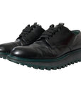 Dolce & Gabbana Black Leather Derby Formal Dress Shoes