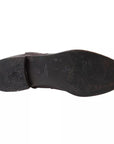 Dolce & Gabbana Brown Leather AMORE Flats Ankle Boots Shoes