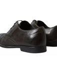 Dolce & Gabbana Green Leather Mens Formal Dress Shoes